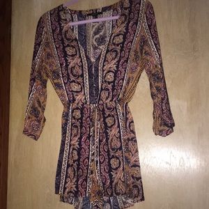 Forever 21 tribal print romper